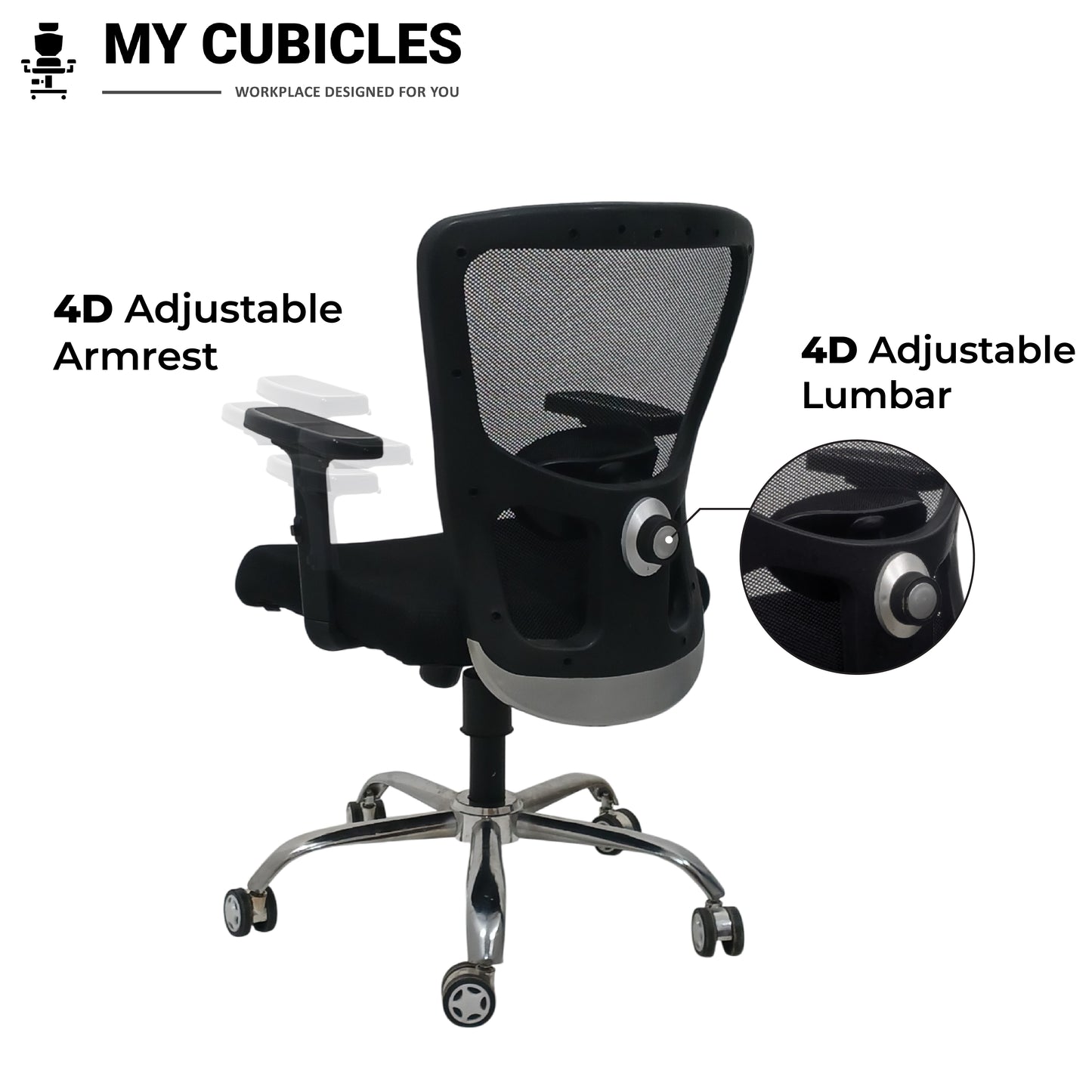 mesh revolving chair