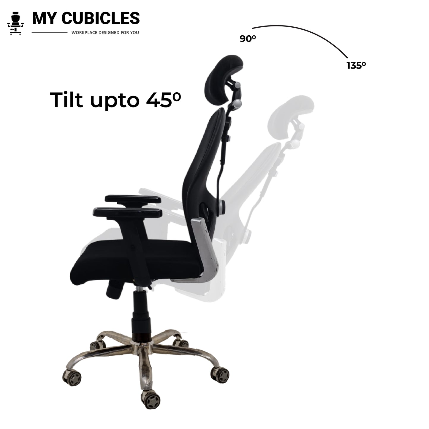 office chair with headrest