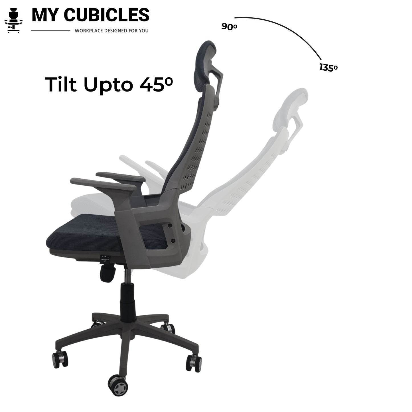 Nova Executive High Back Office Chair | Grey