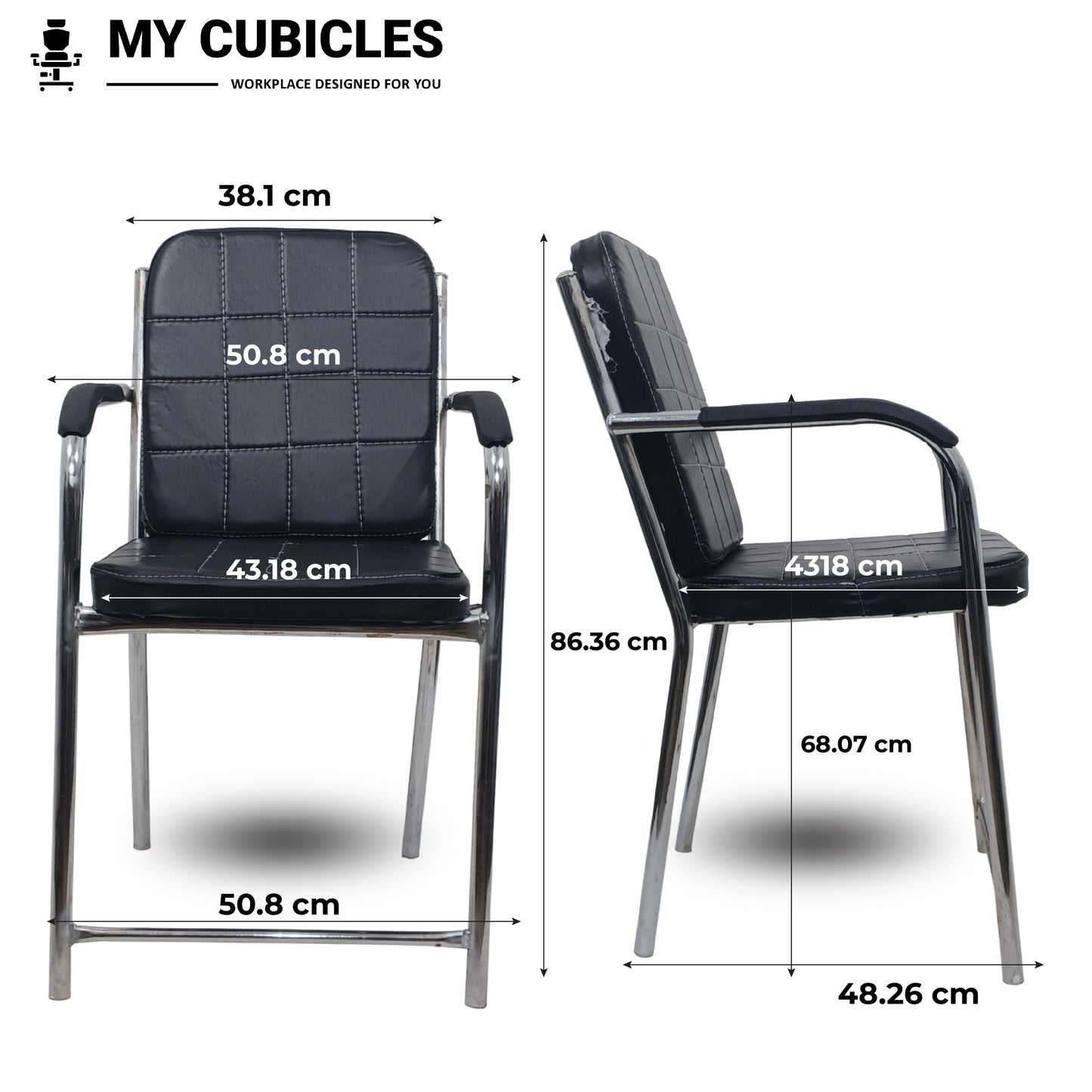 visitor chair dimensions
