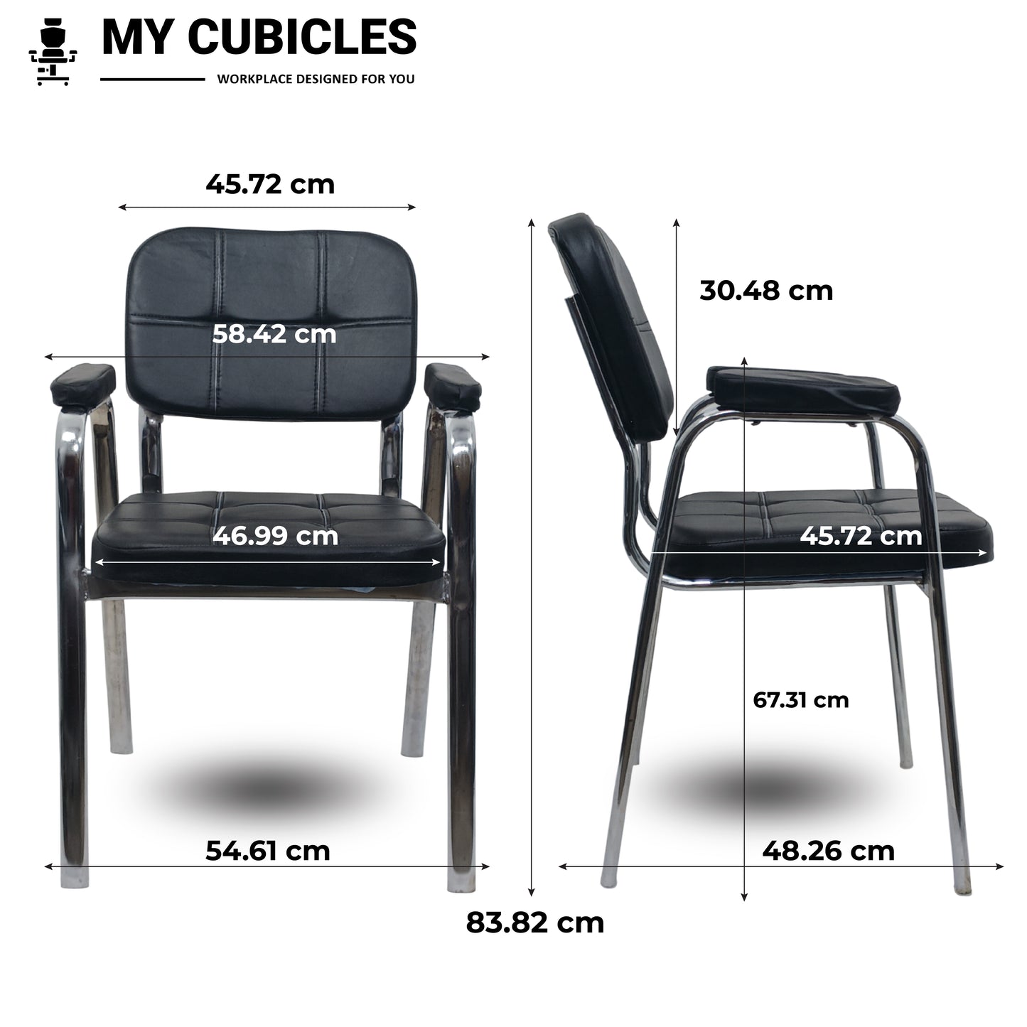 visitor chair dimensions