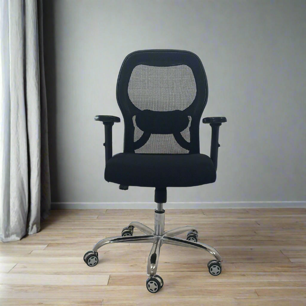 Titan Throne Matrix Low Back Mesh Office Chair with Adjustable Arm Rest & Lumbar Support