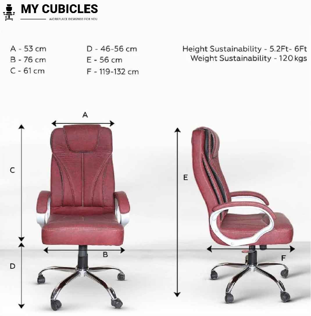 shadow luxe maroon armrest desk boss chair