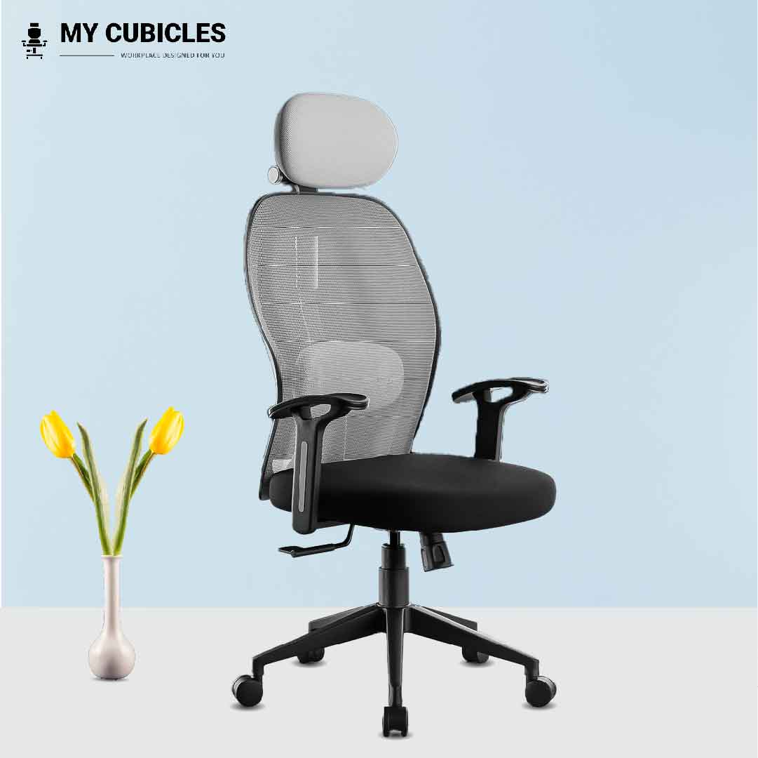 Titan Throne Matrix High Back Office Chair - Grey
