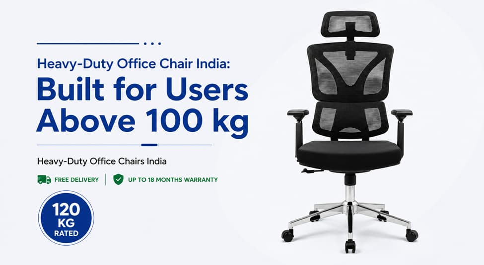 heavy duty office chair India built for users above 100 kg