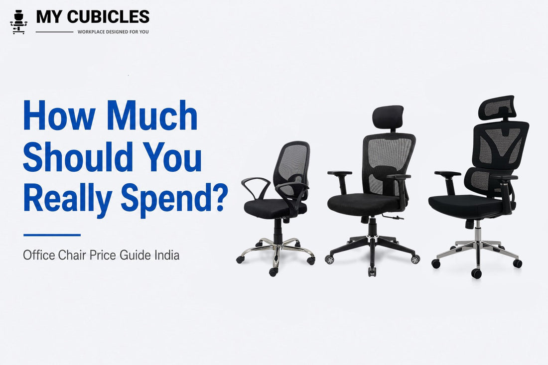 three office chairs at different price points compared side by side