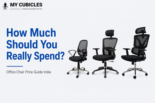three office chairs at different price points compared side by side