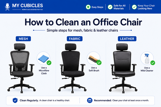 how to clean an office chair guide for mesh fabric and leather seats in India
