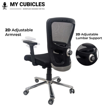 computer chair for home with adjustable armrest and lumbar support