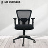 AeroFlex Black Mesh Low Back Office Chair | Nylon Base