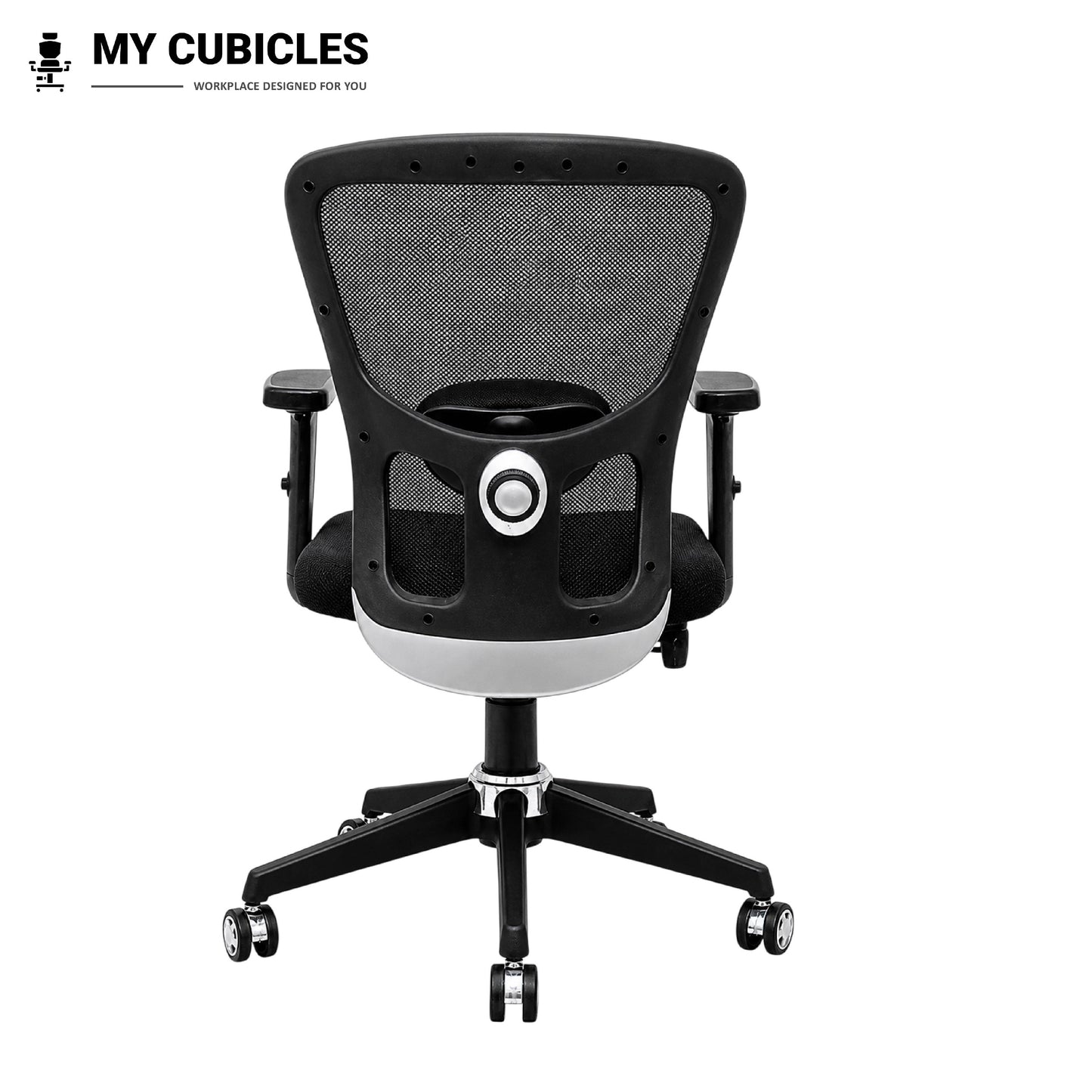 AeroFlex Black Mesh Low Back Office Chair | Nylon Base
