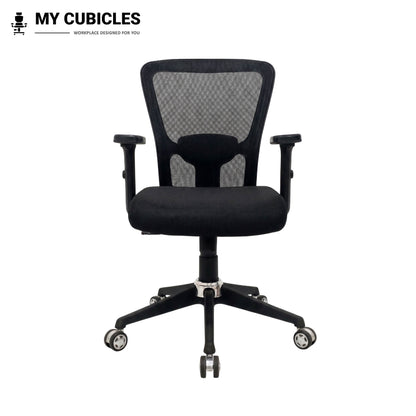 AeroFlex Black Mesh Low Back Office Chair | Nylon Base
