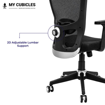 AeroFlex Black Mesh Low Back Office Chair | Nylon Base