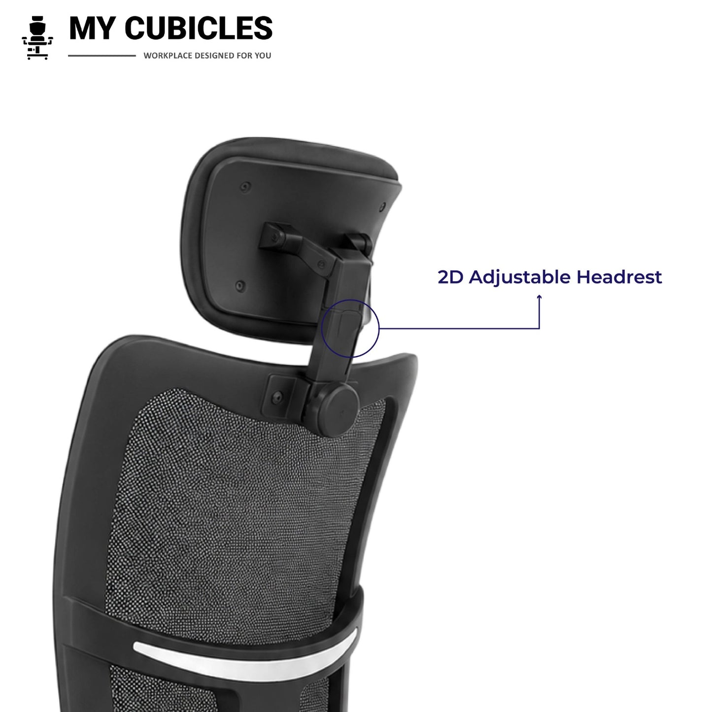 Aligna Brio High Back Office Chair with Headrest Feature 2D Adjustable Headrest