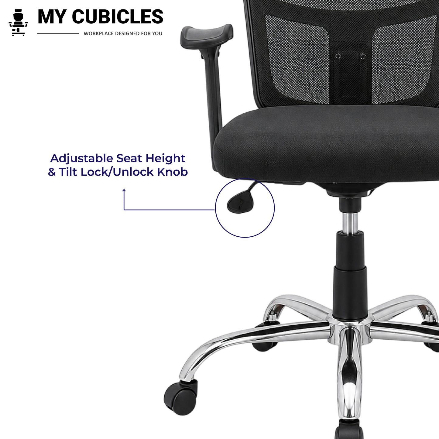 Aligna Brio Student Chair - Adjustable Seat Height View