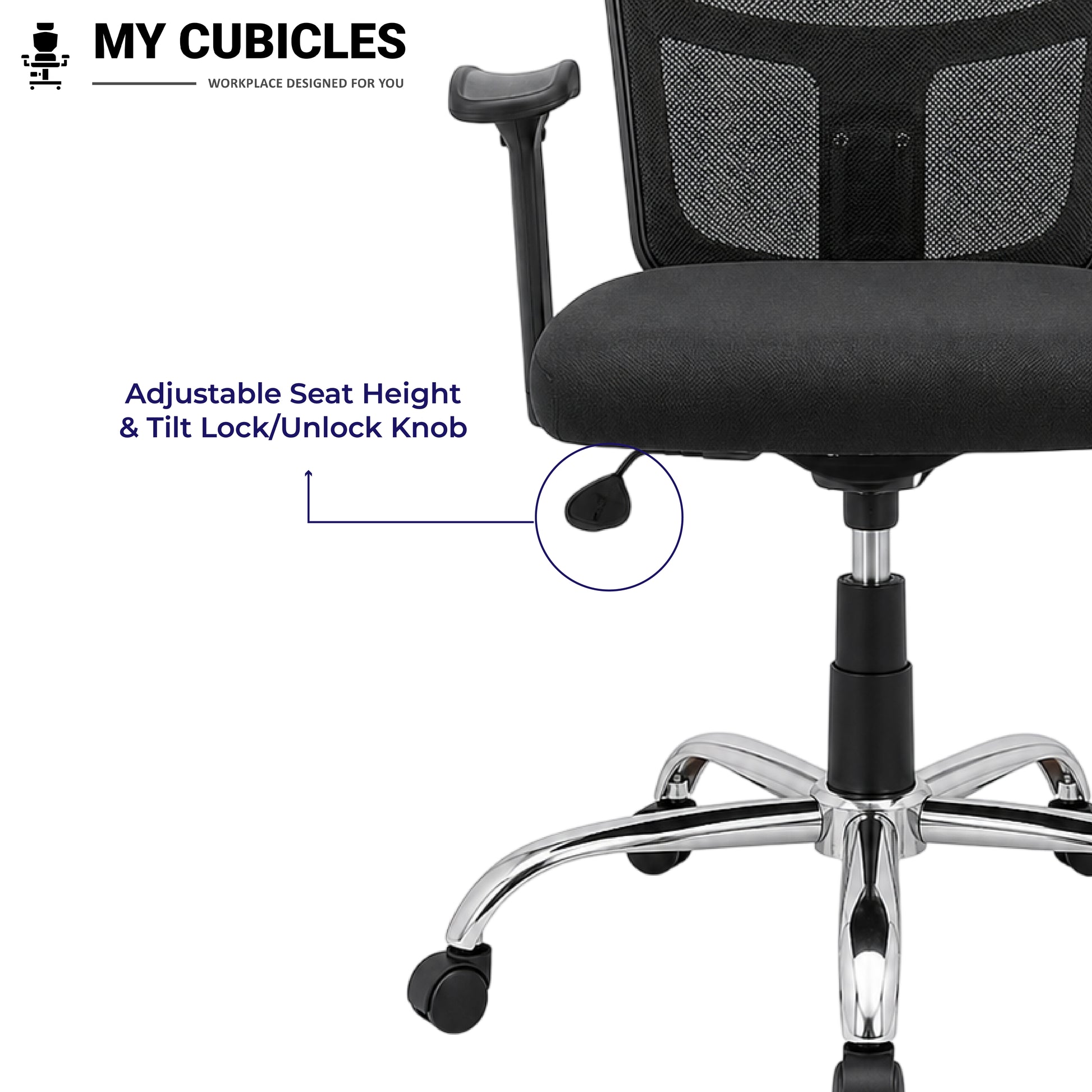 Aligna Brio Student Chair - Adjustable Seat Height View