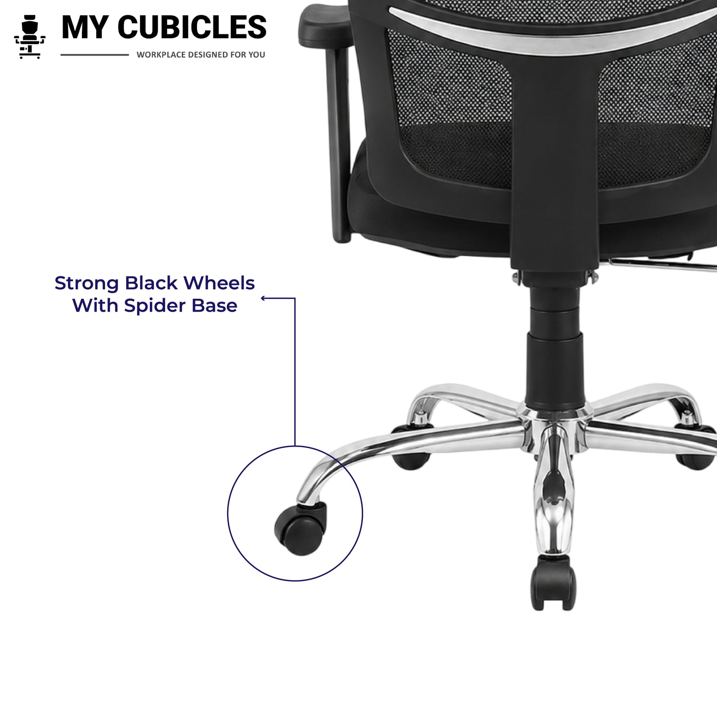 Aligna Brio Student Chair - Spider Base View
