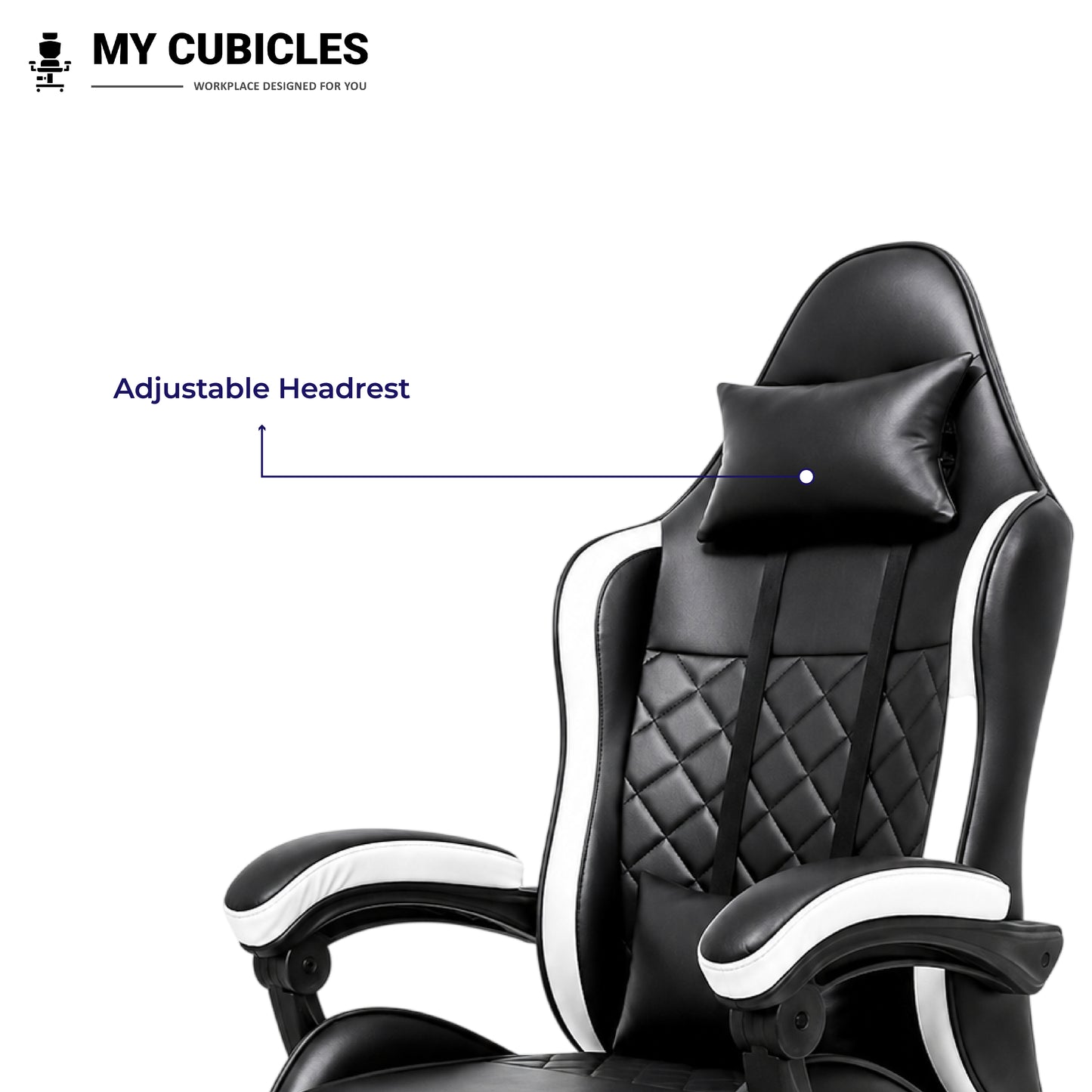 Apex Dominator Ergonomic Gaming Chair - Adjustable Headrest View