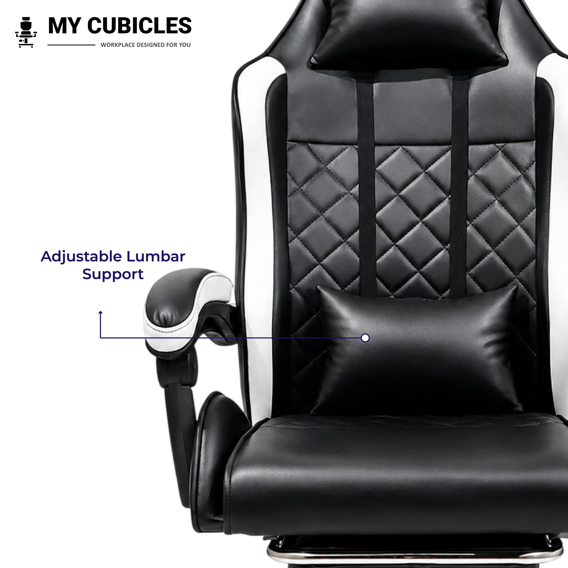 Apex Dominator Ergonomic Gaming Chair - Adjustable Lumbar Support View