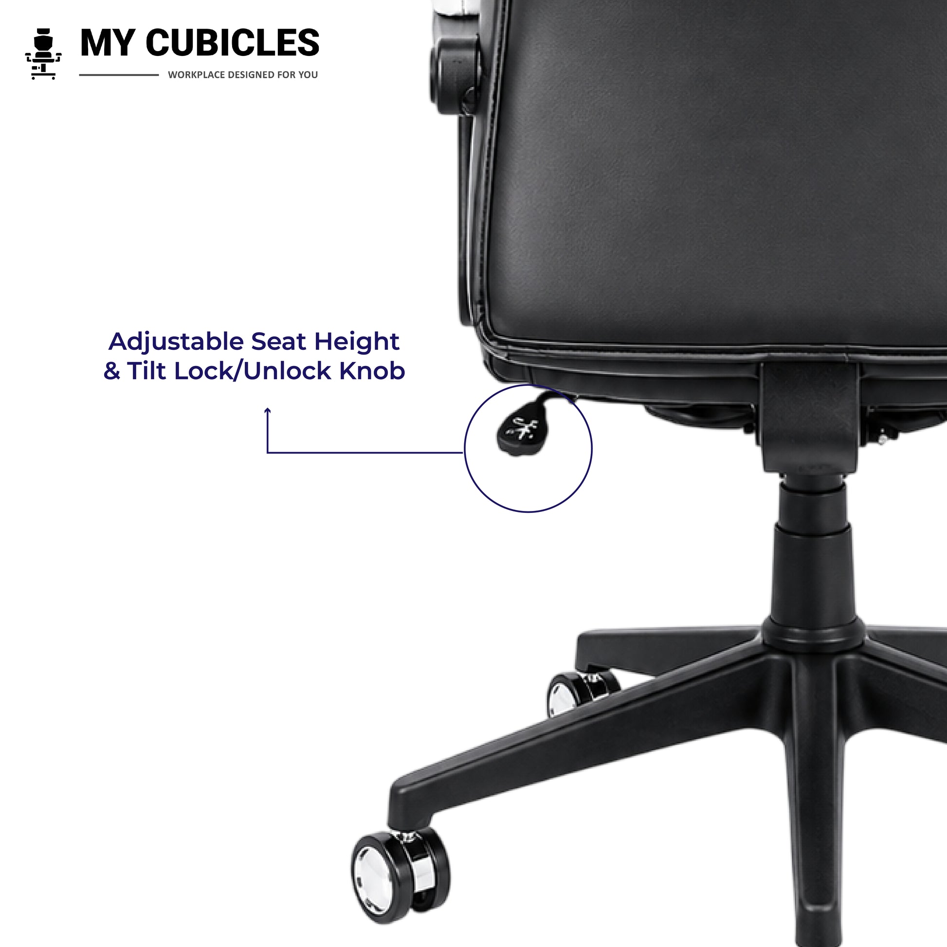 Apex Dominator Ergonomic Gaming Chair - Adjustable Seat Height View