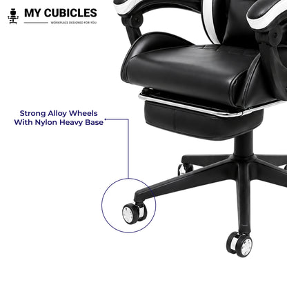 Apex Dominator Ergonomic Gaming Chair - Alloy Wheels View