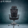 Black Ergo Gladiator Executive Office Chair with Head Rest