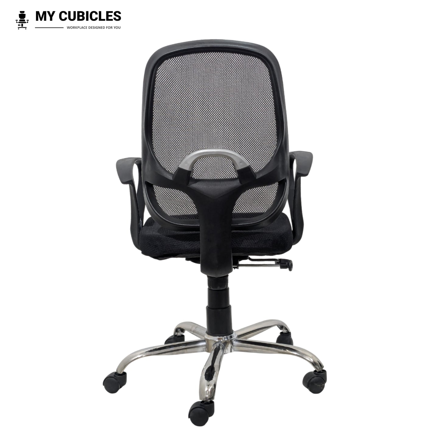 Black Mist Mesh Mid Height Office Ergonomic Chair