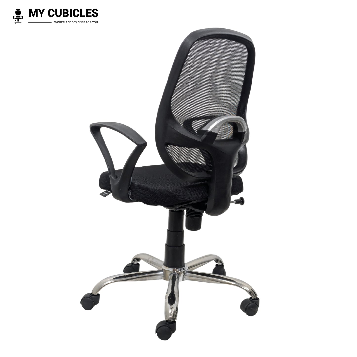 Black Mist Mesh Mid Height Office Ergonomic Chair