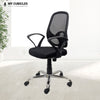 Black Mist Mesh Mid Height Office Ergonomic Chair