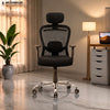 Cosmic Horizon Black Headrest Office Chair