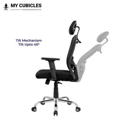 Butterfly Ergonomic Office Chair with Spider Base - Tilt Mechanism View
