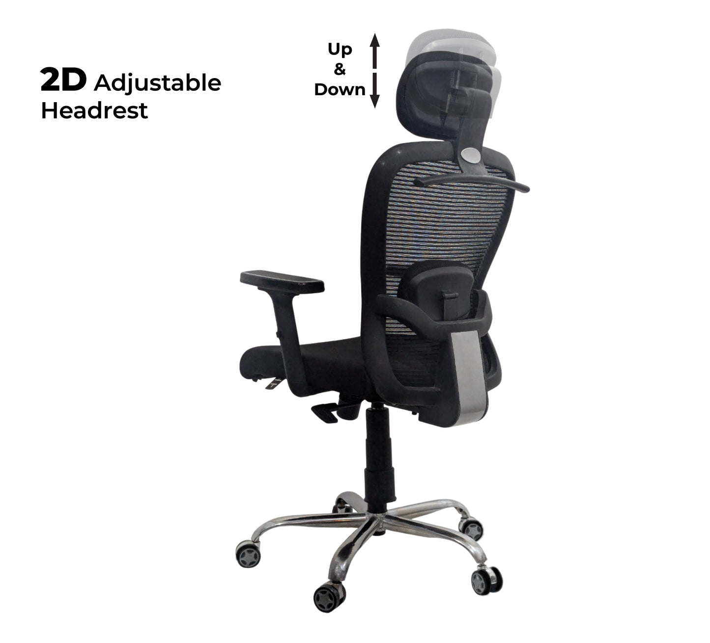 Cosmic Horizon Black Headrest Office Chair