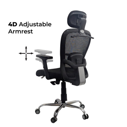 Cosmic Horizon Black Headrest Office Chair