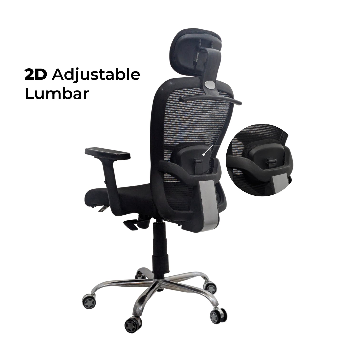 Cosmic Horizon Black Headrest Office Chair