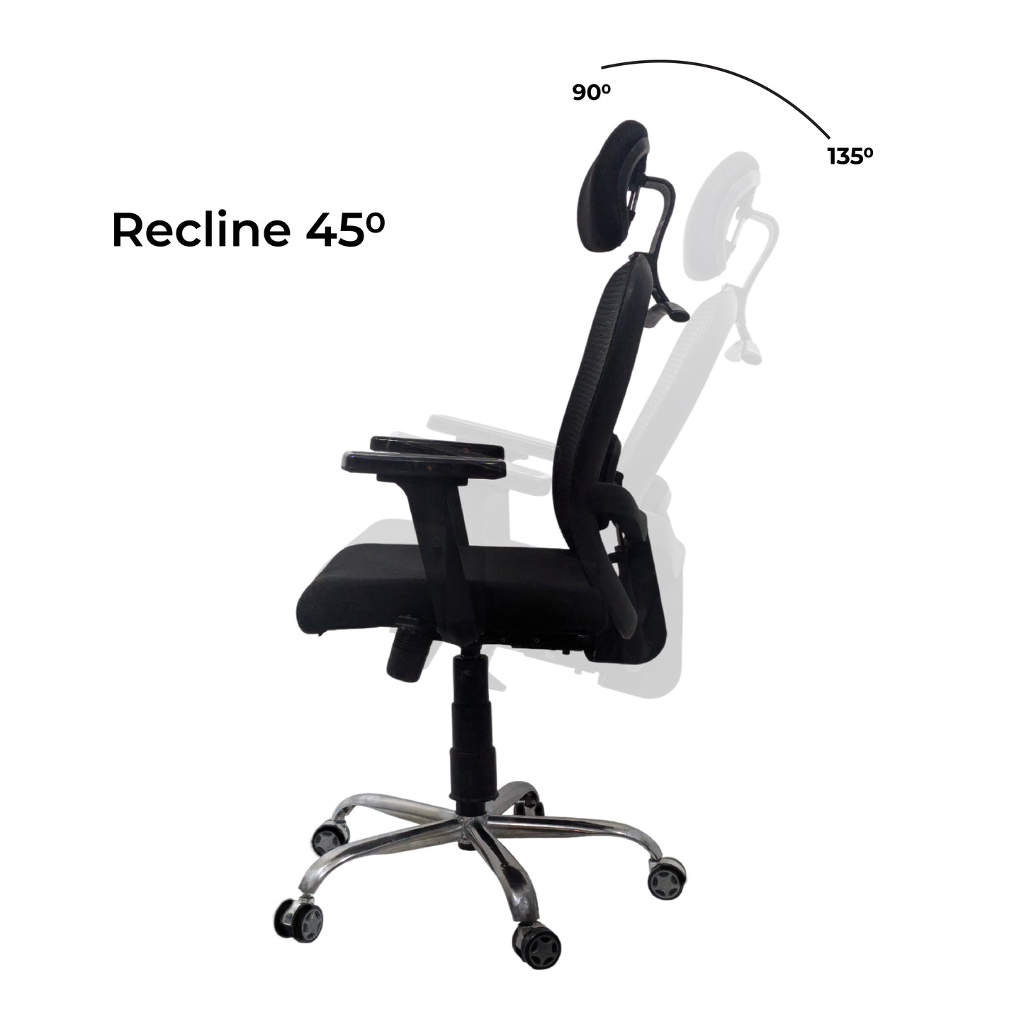 Cosmic Horizon Black Headrest Office Chair