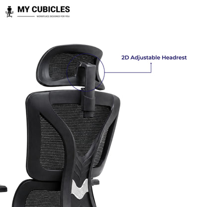 Ergo Gladiator Ergonomic Executive Office Chair - Adjustable Headrest View
