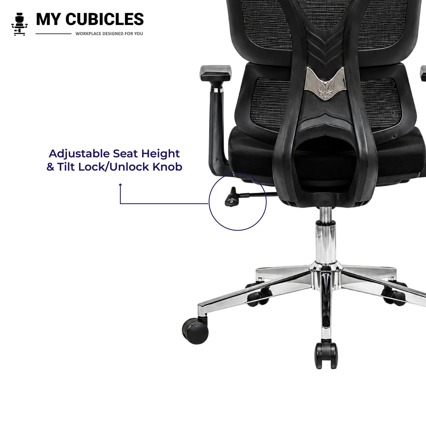 Ergo Gladiator Ergonomic Executive Office Chair - Adjustable Height View