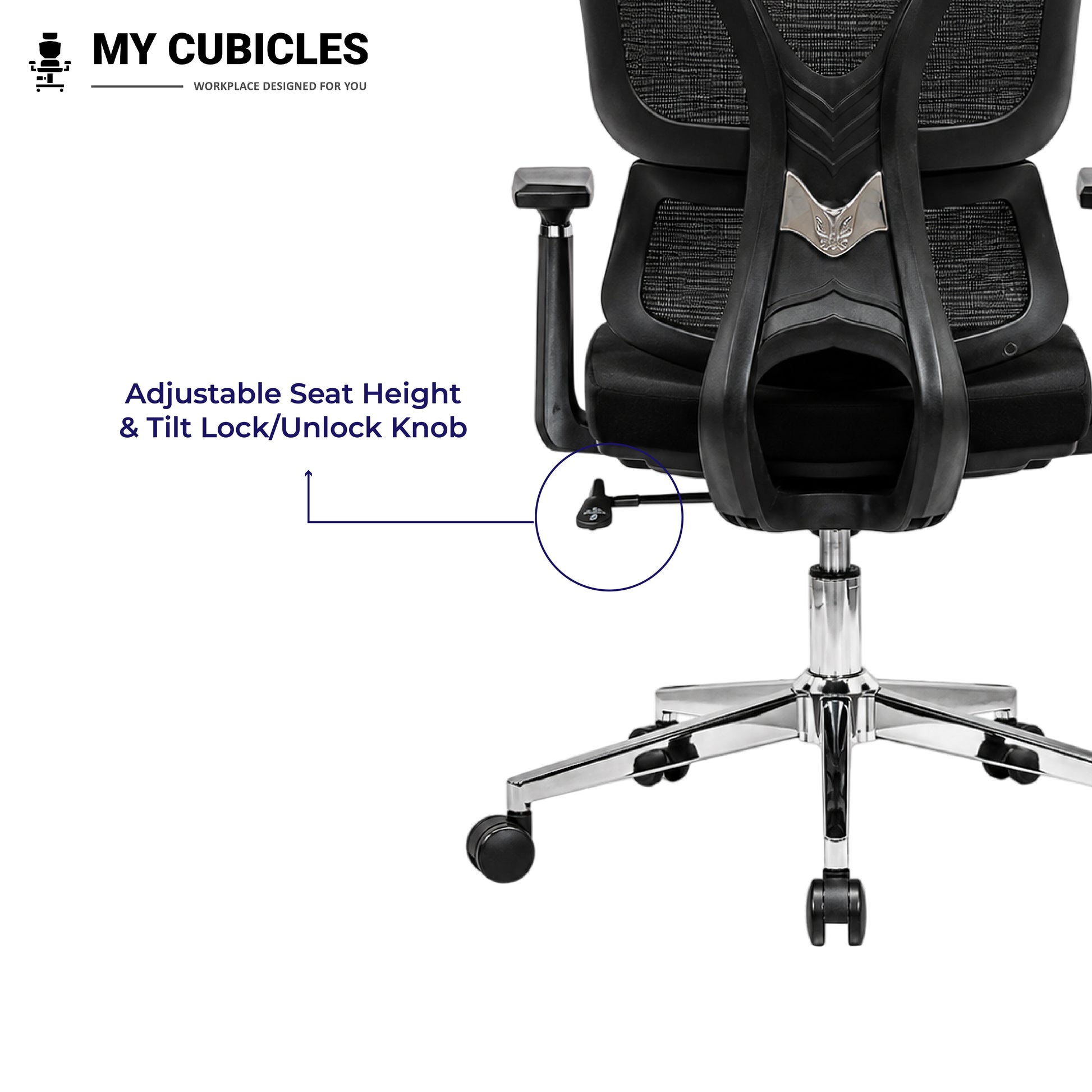 Ergo Gladiator Ergonomic Executive Office Chair - Adjustable Height View