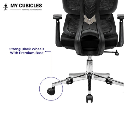 Ergo Gladiator Ergonomic Executive Office Chair - Base and Wheels View
