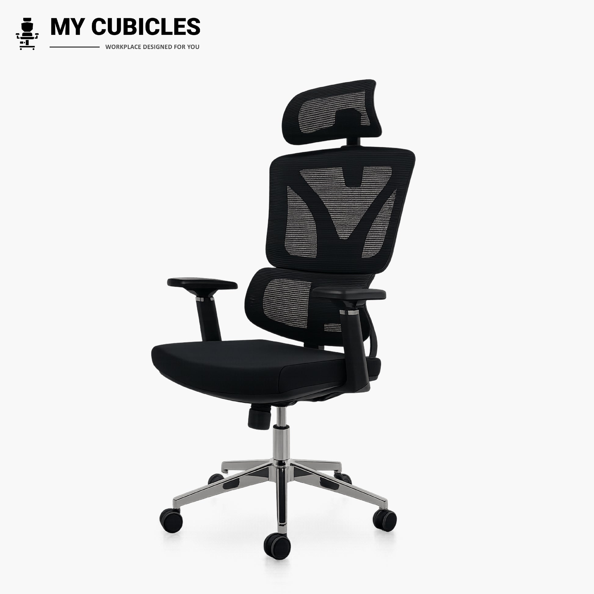 Ergo Gladiator Ergonomic Executive Office Chair - Front Side View
