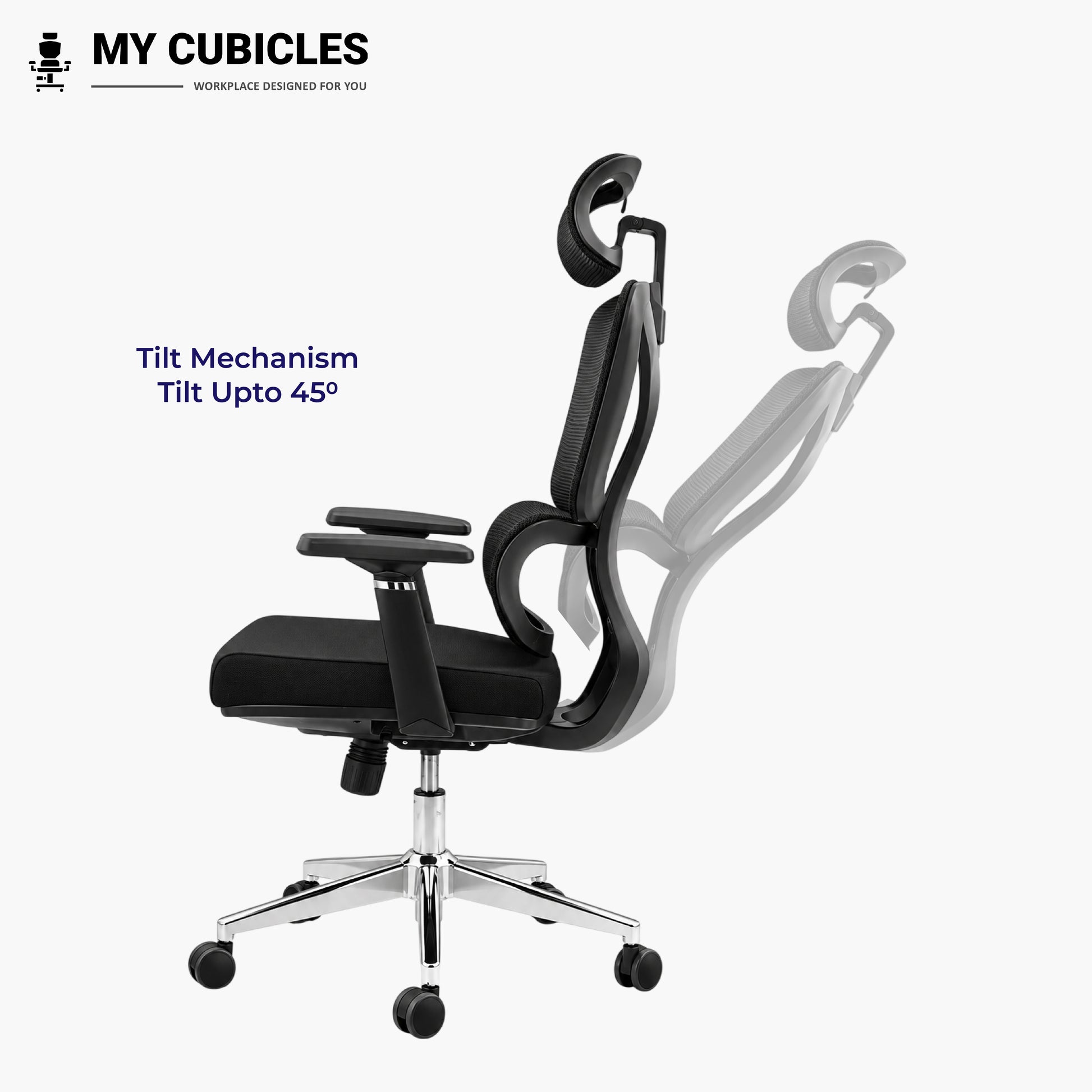 Ergo Gladiator Ergonomic Executive Office Chair - Tilt Mechanism View