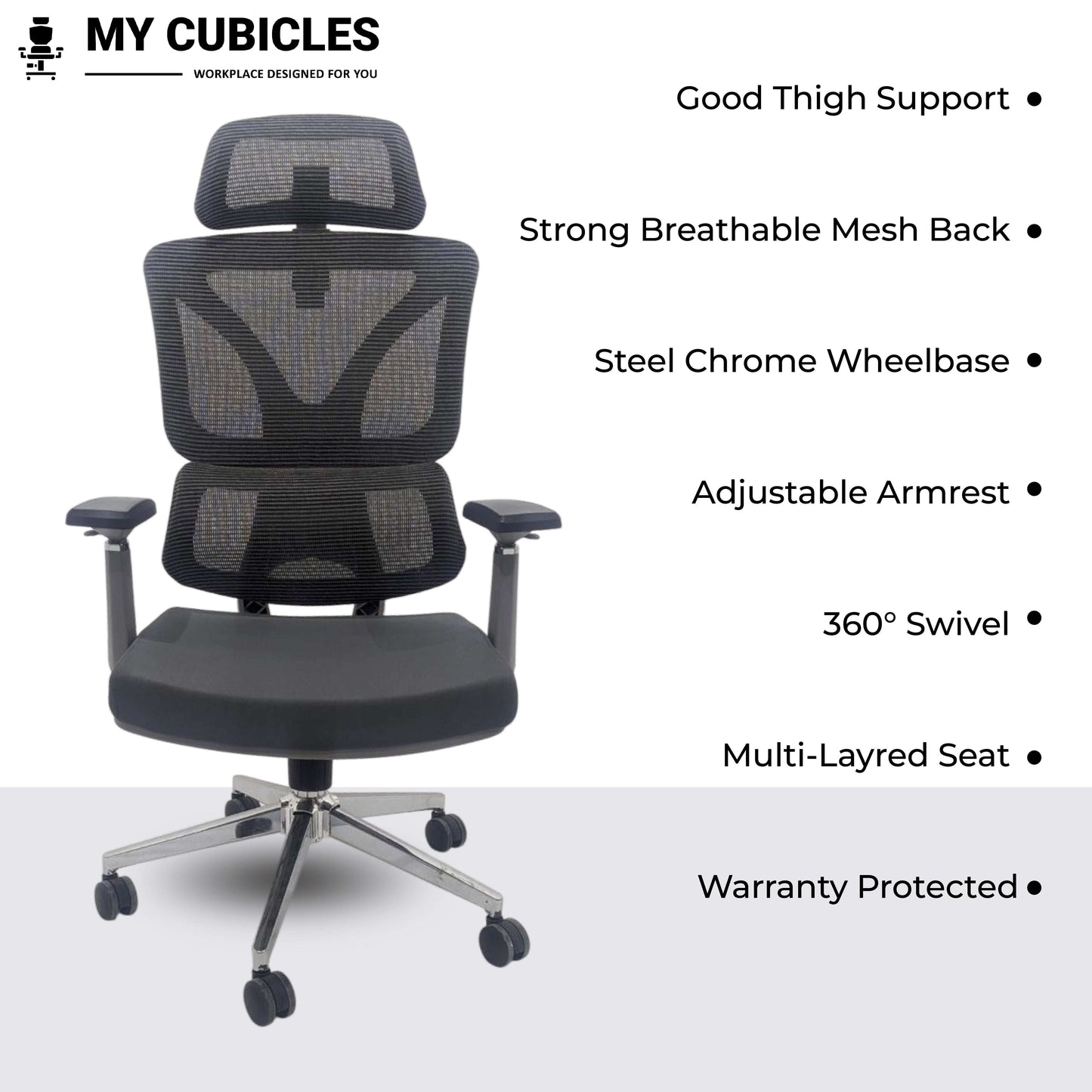 Ergo Gladiator Executive Office Chair with Head Rest