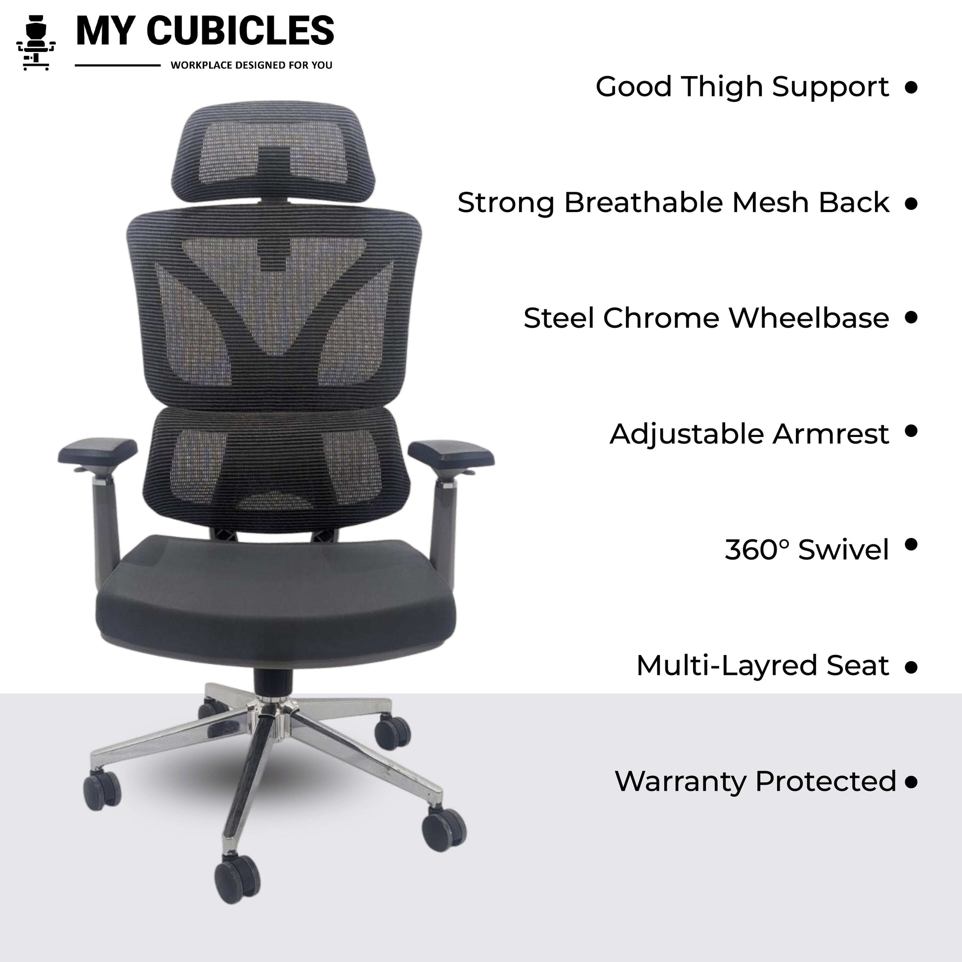 Ergo Gladiator Executive Office Chair with Head Rest