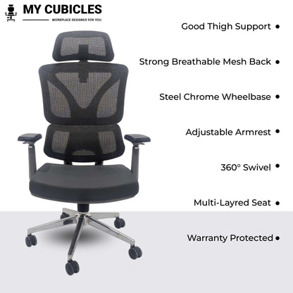 Ergo Gladiator Executive Office Chair with Head Rest
