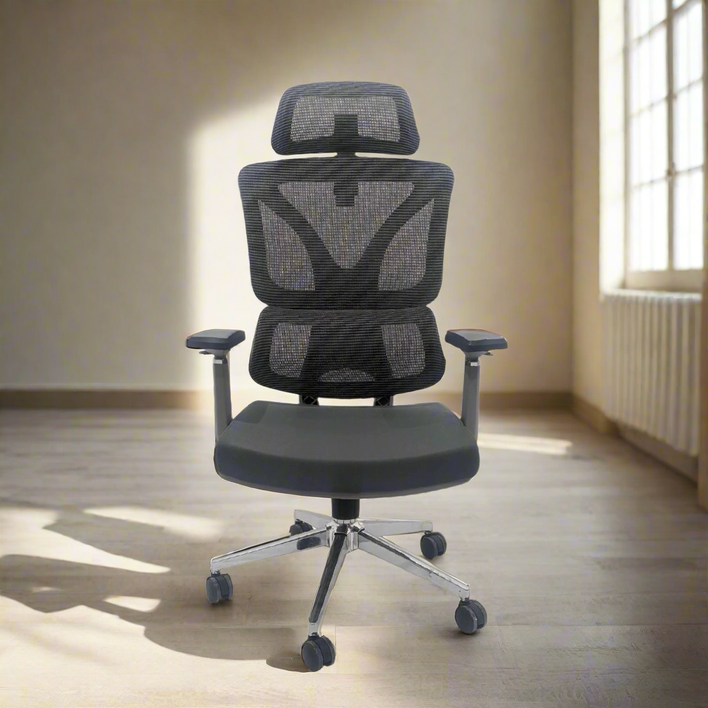 Mesh back office chair for work home with headrest