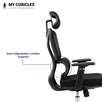 Ergo Gladiator Ergonomic Executive Office Chair - Adjustable Lumbar Support View