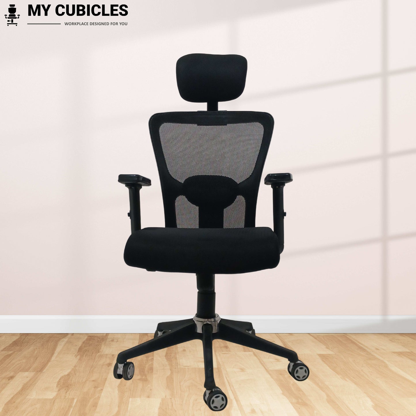 Majesty Black Jazz High Back Ergonomic Executive Office Chair | Nylon Base