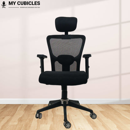 Majesty Black Jazz High Back Ergonomic Executive Office Chair | Nylon Base