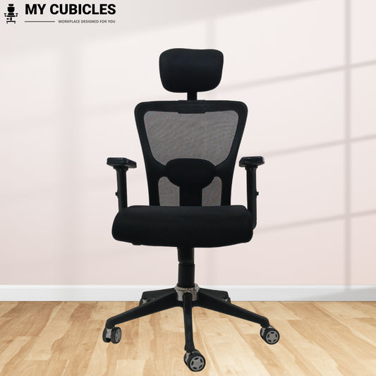 Majesty Black Jazz High Back Ergonomic Executive Office Chair | Nylon Base
