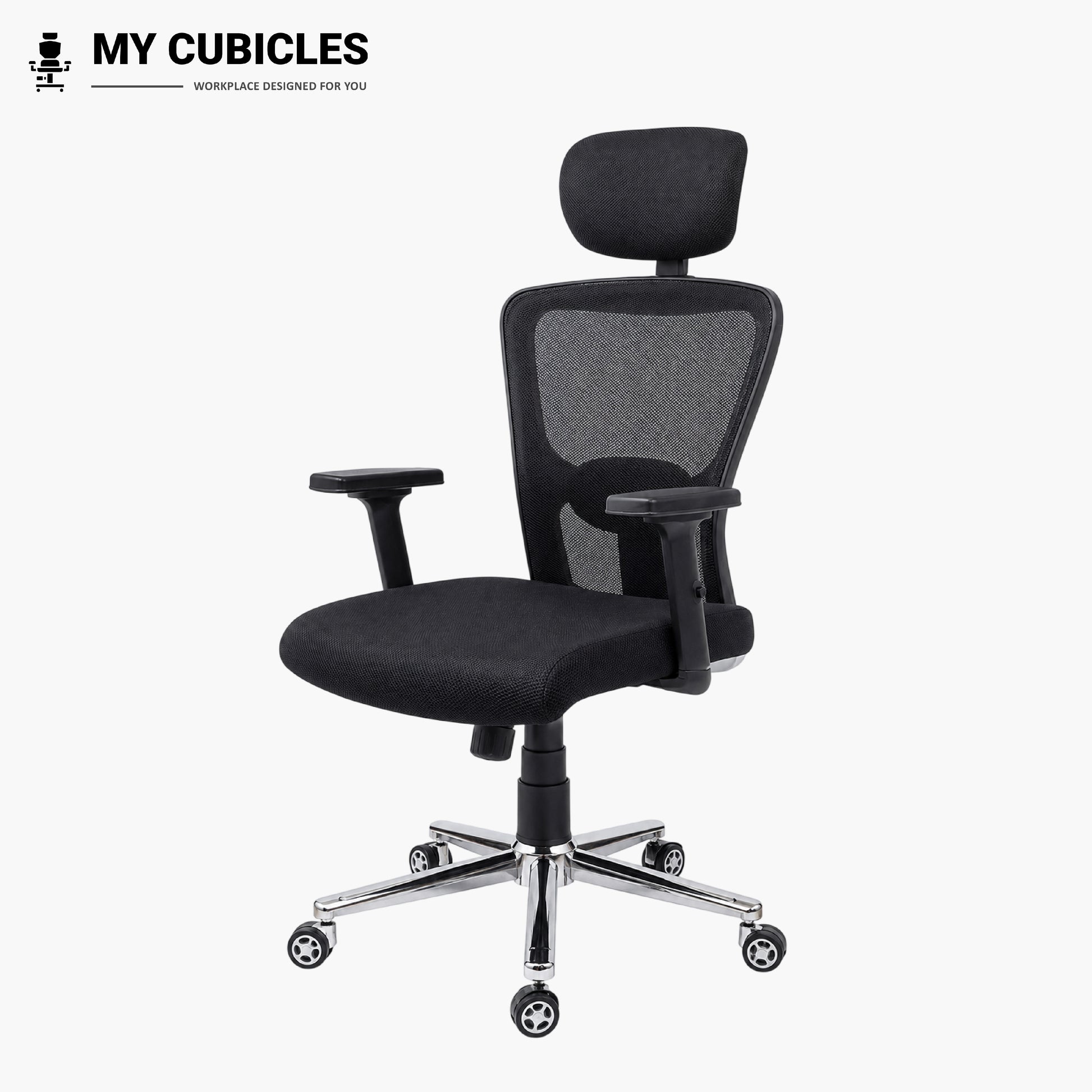 Jazz High Back Ergonomic Office Chair with Scorpio Base - Front Side View